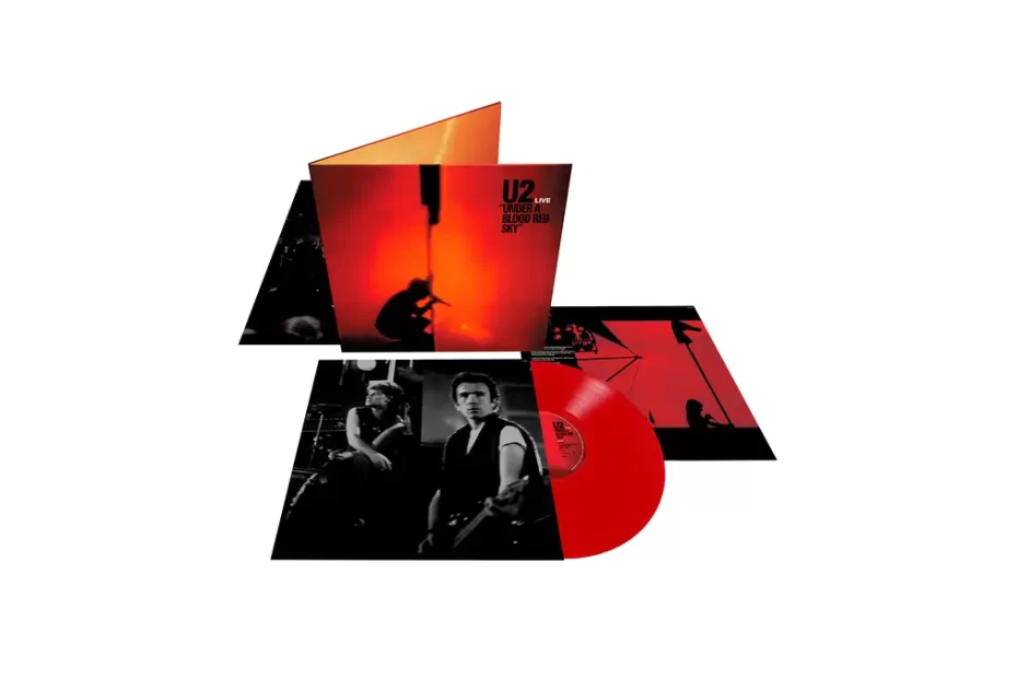 Nyutgåva på röd vinyl av U2:s liveinspelning Under A Blood Red Sky från "War"-turnén 1983. 40 års-utgåvan kommer på Record Store Day den 24 november 2023.